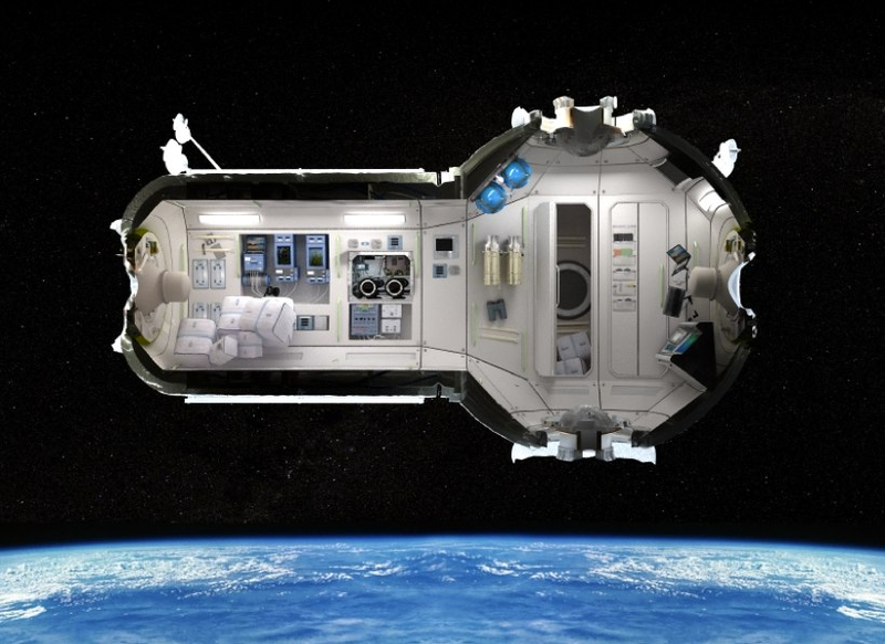 Illustration for article titled First look at the Space Hotel offers aliens aplenty, but no booze allowed